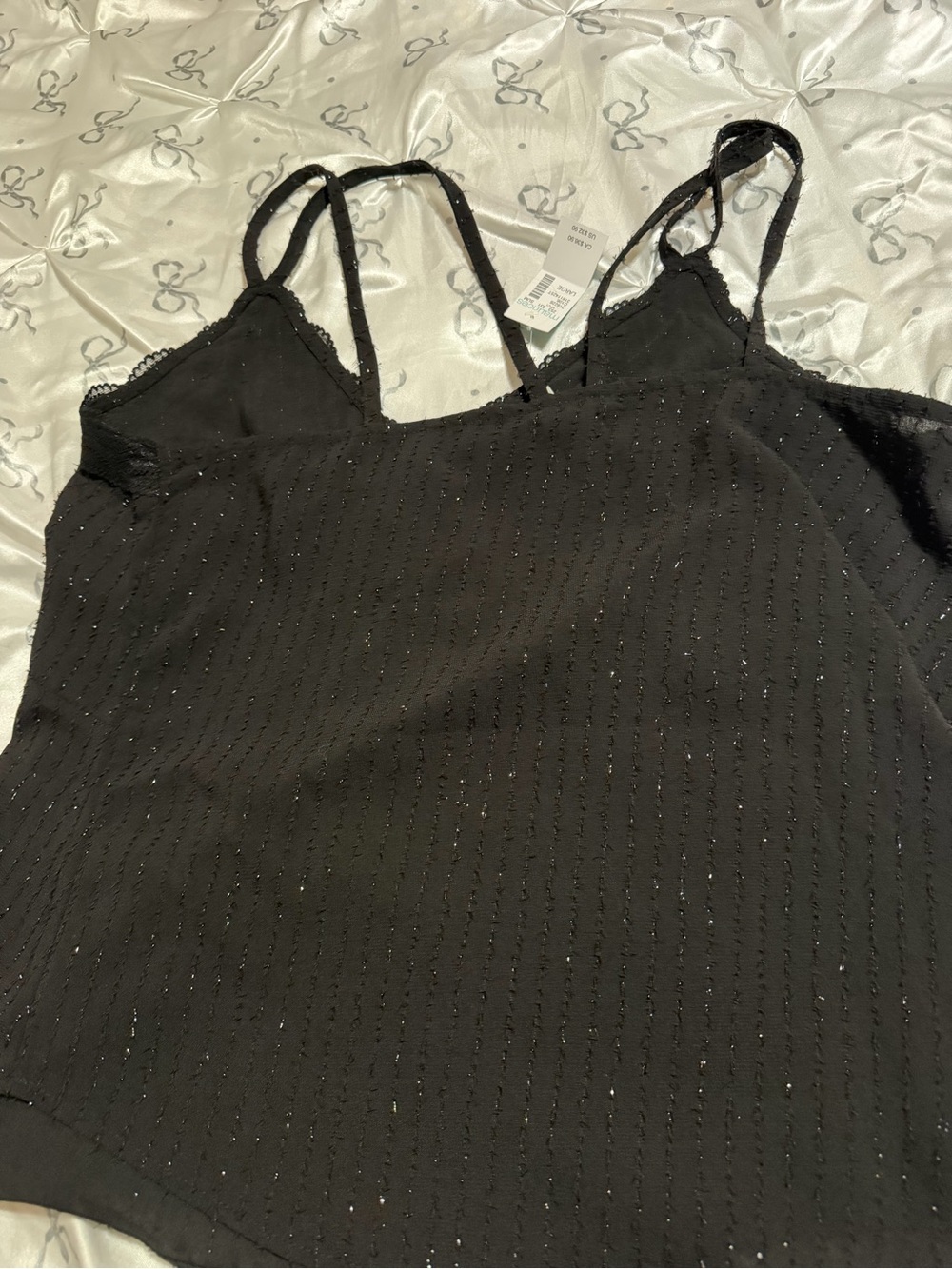 Maurices Black Lace-Trim V-Neck Camisole - Picture 4 of 4